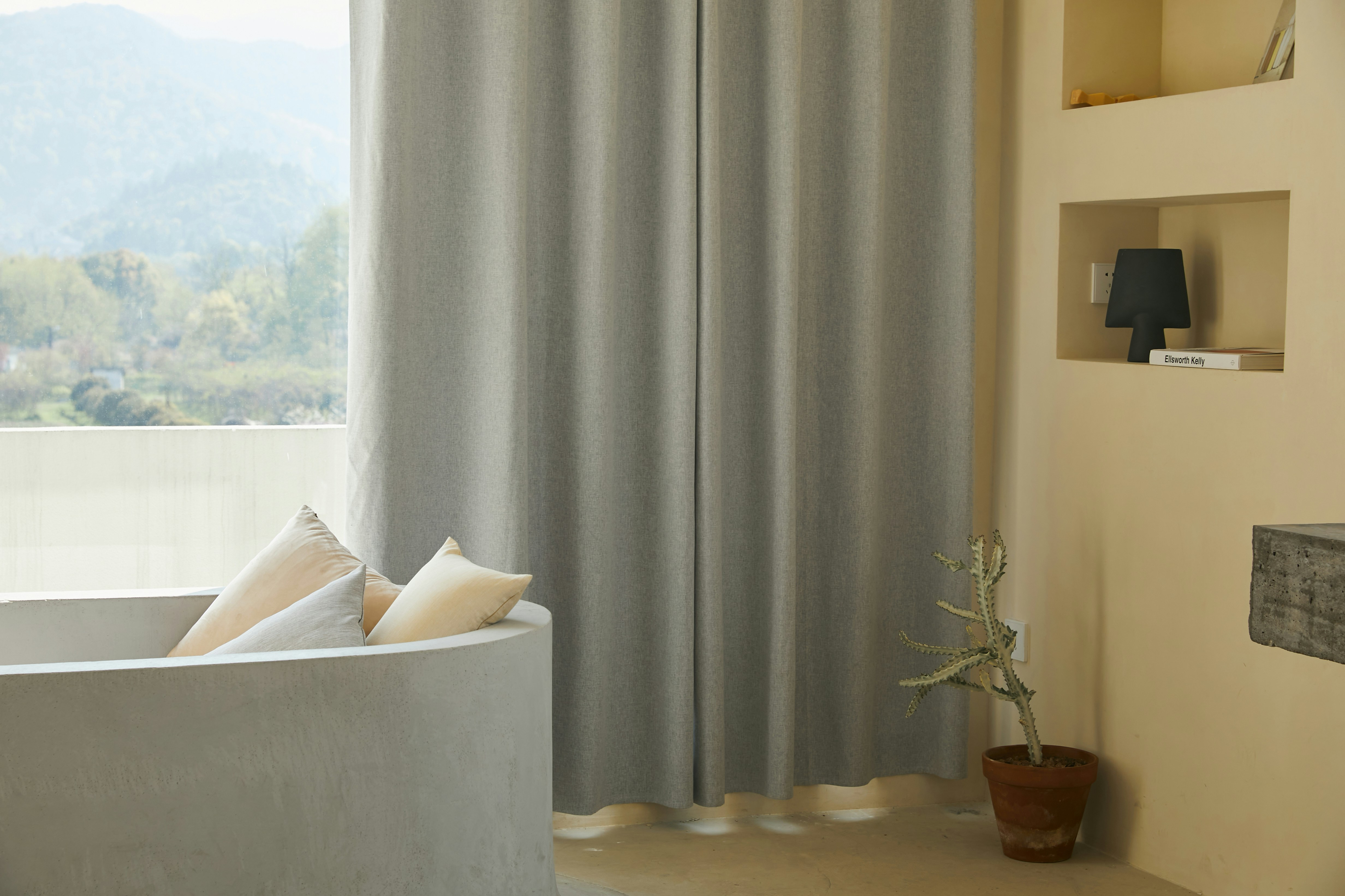 Elegant curtain showroom